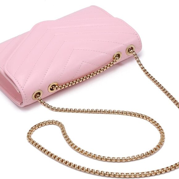 Women Small Quilted Crossbody Bags Stylish Designer Evening Bag Clutch Purses an - Picture 6 of 7